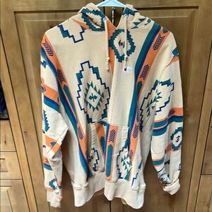 Champion Men's Multicolor Patterned Hoodie